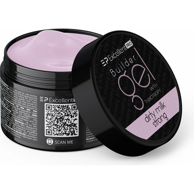 Excellent Pro stavební Uv Led gel s tekutou pamětí Dirty Milk Strong 15 g