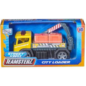 HTI Детска играчка HTI Teamsterz - Товарен камион, 10 cm, жълт (1400026) - baby