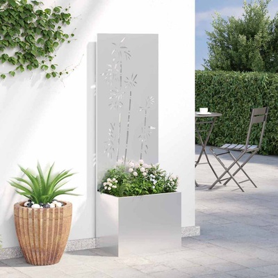 vidaXL Екран за градинска неприкосновеност Сребрист 50 x 150 cm (876453)