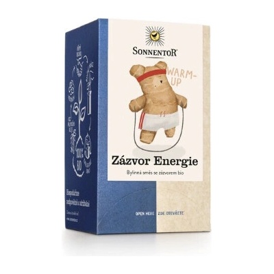 Sonnentor Čaj Zázvor energie bio dvoukomorový 32 g