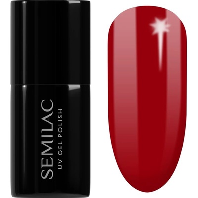 Semilac UV Hybrid Winter Collection gelový lak na nehty s použitím UV/LED lampy odstín 608 Soft Red 7 ml