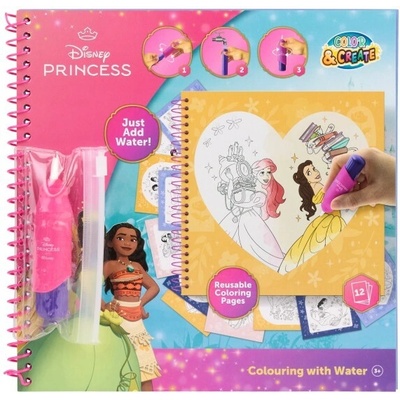Veľká kniha vodného maľovania Disney Princezné