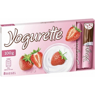 Ferrero Yogurette tyčinky s jogurtovo-jahodovou náplňou, 100g