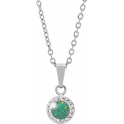 JSB Bijoux Opálek s křišťálovými kameny Swarovski Mix Green 92300040mixgr (Ag925/1000, 1,86 g)