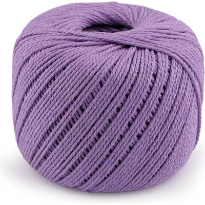 Prima-obchod Bavlněná příze macrame Ø2 mm rozčesávací, barva 19 fialová sv.