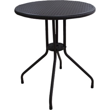 Mira-N HORECANO Кръгла маса Ø60xh74 см POLYRATTAN КАФЯВА (RZY-60KD) (0195373)