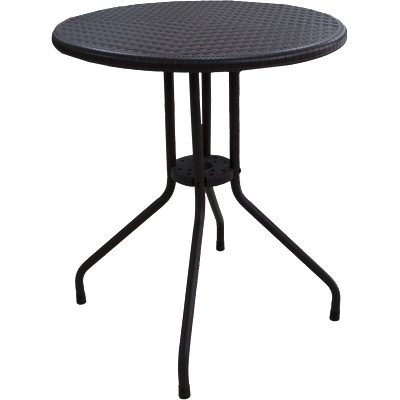 Mira-N HORECANO Кръгла маса Ø60xh74 см POLYRATTAN КАФЯВА (RZY-60KD) (0195373)