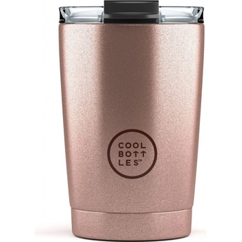 Cool Bottles Metallic Rose termohrnek třívrstvý 330 ml