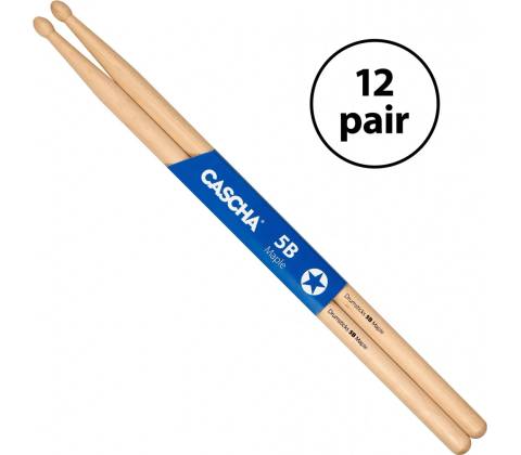 Cascha Drumsticks Pack 5B Maple