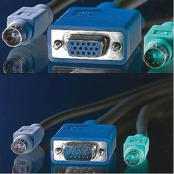 Roline Cable KVM 1xHD15M/F, 2xPS2M/M, 3m, Roline 11.01. 5463