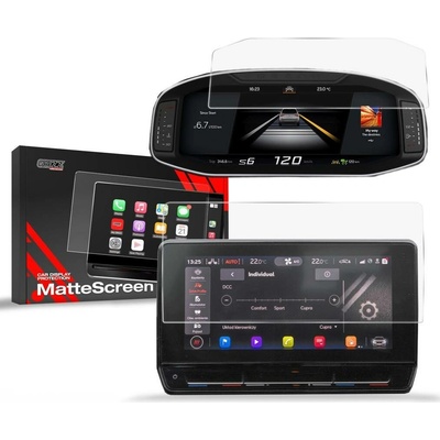 GRIZZ Protector, Ochranná fólie na display 2v1 Matte, Seat Leon IV, 2020- , Display 10"