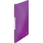 Leitz WOW display book in A4 format, pack of 10, each with 20 transparent pockets for 40 sheets, purple, WOW, 46310062 - 46310062-10 (46310062-10)