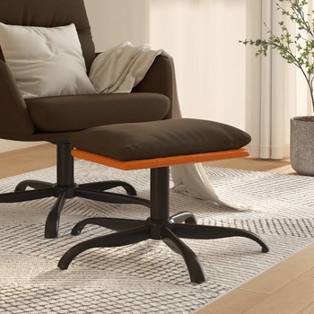 Image 1 of vidaXL Табуретка, кафява, 60x60x36 см, текстил и изкуствена кожа (341610)