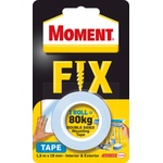MOMENT Двойнолепяща монтажна лента MomentFix1.5м x 19мм, 80кг (27691-А)