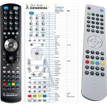 GENERAL CAMBRIDGE AZUR 750BD, AZUR 751BD - съвместимо дистанционно управление на марката General (AZUR 750BD, AZUR 751BD)