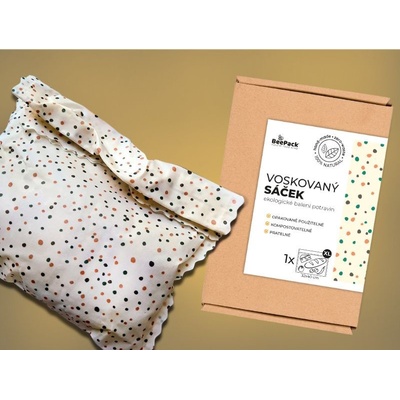 Beepack Voskovaný sáček DOTS 36x32 cm