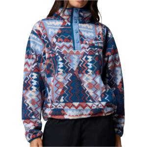 Columbia Дамски поларен пуловер Columbia Women's Helvetia II Printed Cropped Half Snap Fleece jumper - Rainy Day / Geomix (105-7602-0214)