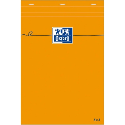 Oxford Zošit Everyday A5 štvorčekový oranžový