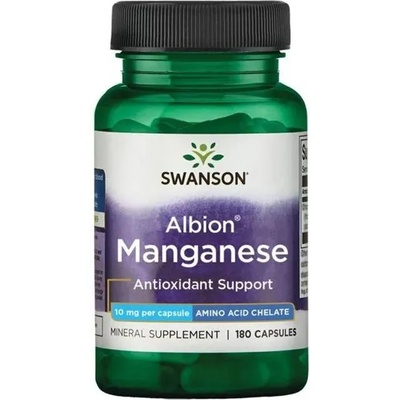 Swanson Albion Manganese, 10 mg, 180 капсули, Swanson