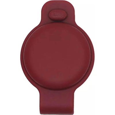 JC Силиконов държач за каишки за домашни любимци за Apple AirTag - JC AirTag Pet Collar Back Clip (бордо)