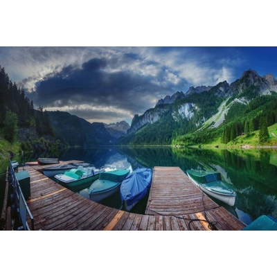 Dimex MS-5-3055 Vliesová fototapeta Jezero Gosausee rozměry 375 x 250 cm