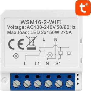 AVATTO Смарт ключ модул Avatto WSM16-W2 WiFi 2 канала (WSM16-W2)