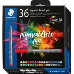 STAEDTLER Флумастри Staedtler Pigment Brush 371, 36 цвята (31655-А)