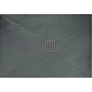 Rea Правоъгълно душ корито Rea Rock 80x120 сиво (5902557355440)