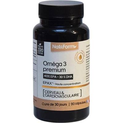 Nat&Form Омега 3 Премиум, 90 софтгел капсули, Nat&Form (027366 (NUTR_OM))