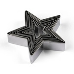 Blomsterbergs Формички за бисквитки в комплект от 9 бр. с коледни мотиви Star - Blomsterbergs (100721)