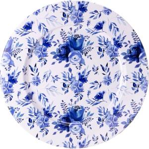 Qx impex kft IRIS калайдисана тава синьо цвете 33x1, 5cm 81065 (81065)