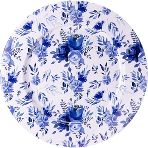 Qx impex kft IRIS калайдисана тава синьо цвете 33x1, 5cm 81065 (81065)