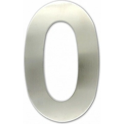 Číslica "0" fasádna 150mm NEREZ S Nerez
