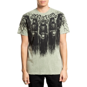 AFFLICTION Мъжка тениска affliction - shadow - oil green - a26993-oigl