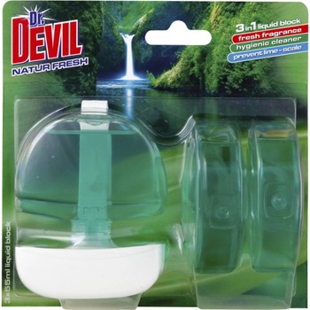 Dr. Devil 3v1 WC tekutý závěs Natur Fresh 55 ml