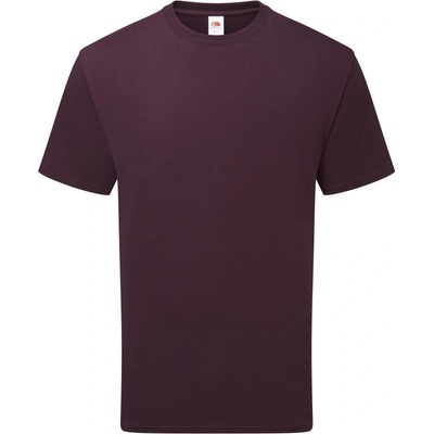 Fruit of the Loom tričko Pure Cotton T těžká bio bavlna krátký rukáv COT161362alu01-dark plum