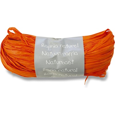 Dárkový provázek, 50 g, oranžová