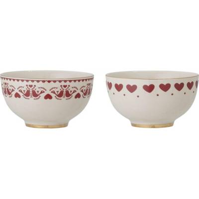 Bloomingville Sada vánočních misek Jolly Bowl 2ks červená