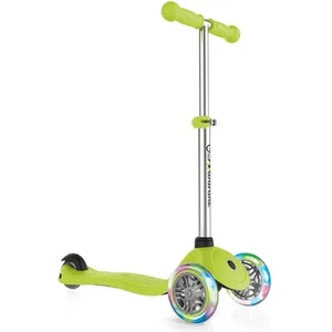 Globber Тротинетка за деца Primo Lights със светещи гуми и регулируема височина - Светло зелена - toytown Тротинетка, скутер