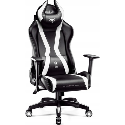 Diablo Chairs X-Horn 2.0 Normal Size černobílé