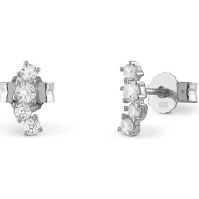 Guess Stříbrné pecky se zirkony Jardin JSBE04495JWRHT/U