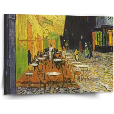 Sablio Obraz Terasa kaviarne v noci - Vincent van Gogh - 150x110 cm