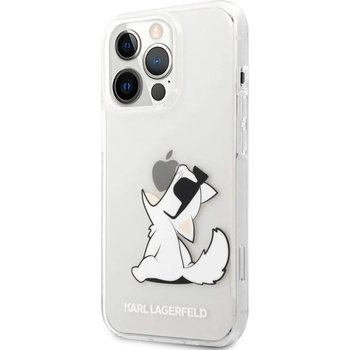 KARL LAGERFELD Choupette Eat Case - дизайнерски кейс с висока защита за iPhone 14 Pro Max (прозрачен)