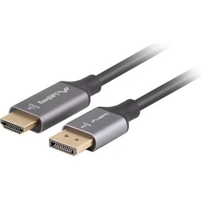 Lanberg Кабел Lanberg display port (M) -> HDMI(M) cable 1.8m, black (CA-DPHD-20CU-0018-BK)