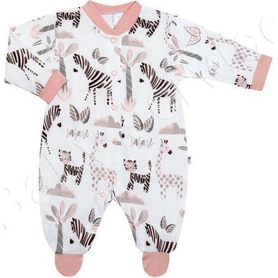 Baby Service Overal pre bábätká Safari ružová Česká výroba Babyservice