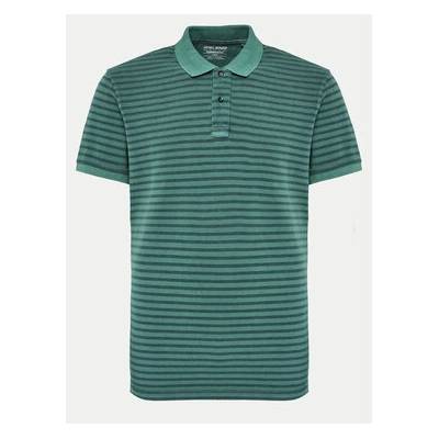 BLEND Тениска с яка и копчета 20716908 Зелен Regular Fit (20716908)