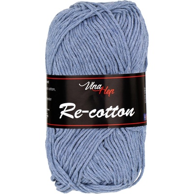 Vlna-hep Příze Re-Cotton - recyklovaná bavlna Re-Cotton: 81348 Holubí modř