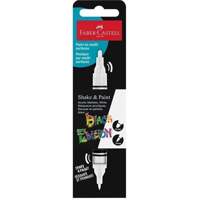 Faber-Castell Акрилен маркер Black Edition, бял (1010160432)