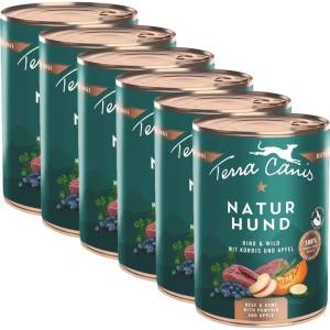 Terra Canis Naturhund Говеждо и Дивеч 6 x 400 г