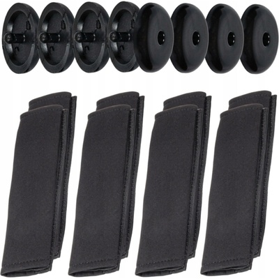 AMiO AM03237 Sada potahů na bezpečnostní pásy černé 2ks – Zbozi.Blesk.cz